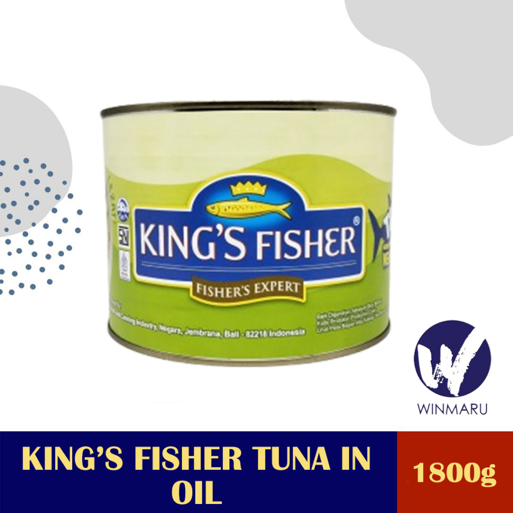 

King's Fisher Tuna in Oil 1800g - Tuna Minyak Nabati 1800gram - Tuna Kaleng