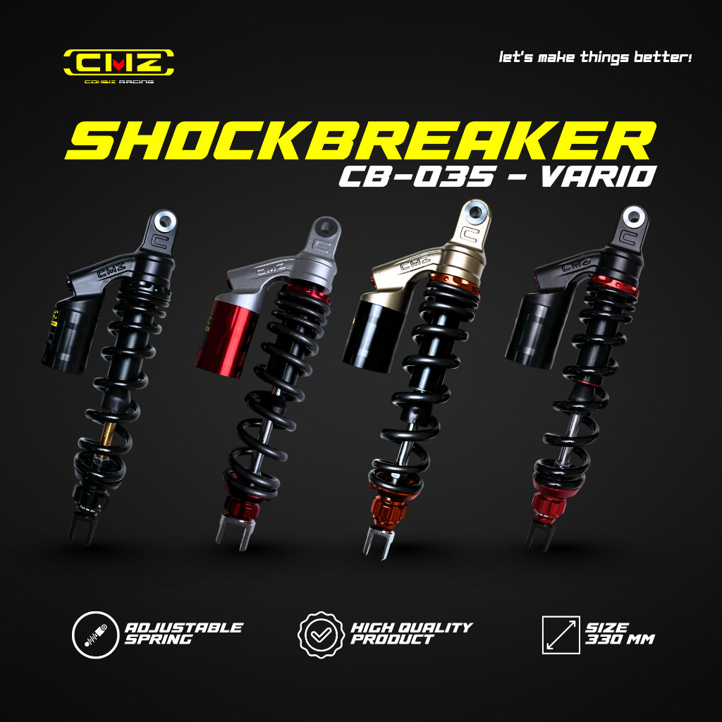 CMZ SHOCKBREAKER VARIO 125 150 330MM SKOK SUSPENSI BELAKANG MOTOR