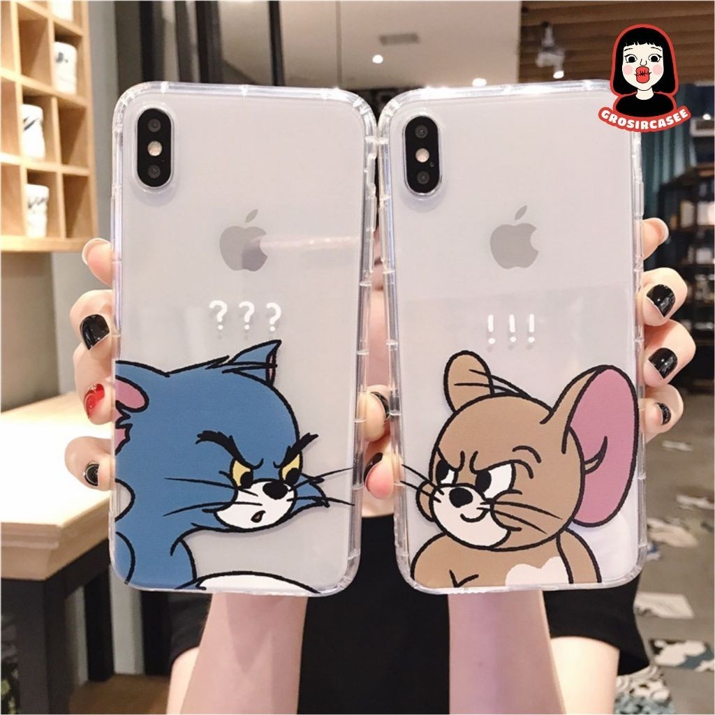 Tom And Jerry printing anticrack case samsung grand prime j2 a15 duos neo 2 m20 m30 m30s m21 m31 m51