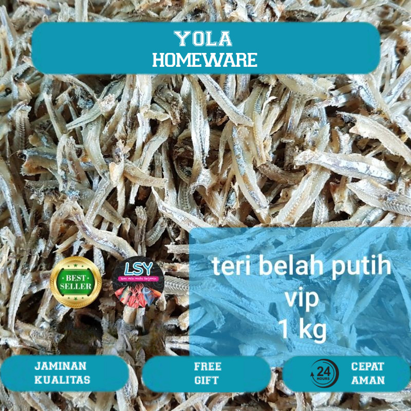 

ikan asin teri belah putih / jengki belah 1000gram / 1 kg