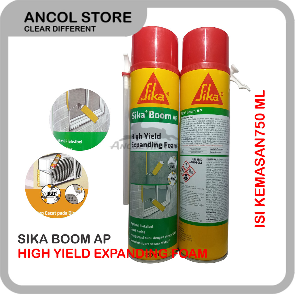 

Sika Boom AP Expanding Foam Cairan Busa Isi Celah Kosong Tembok Pintu