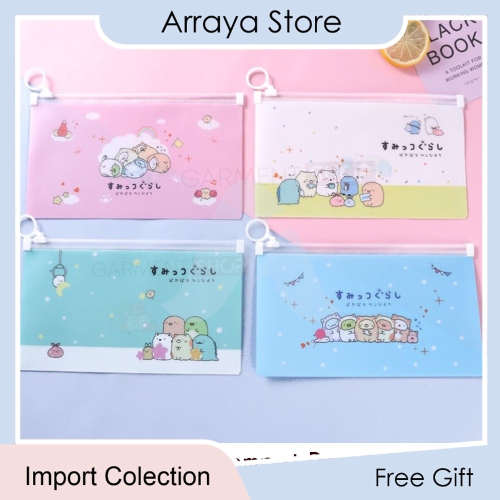 

Tempat Penyimpanan Pensil Zipper Pouch Alat Tulis Kosmetik Motif Karakter Multifungsi 【Arraya Shop】