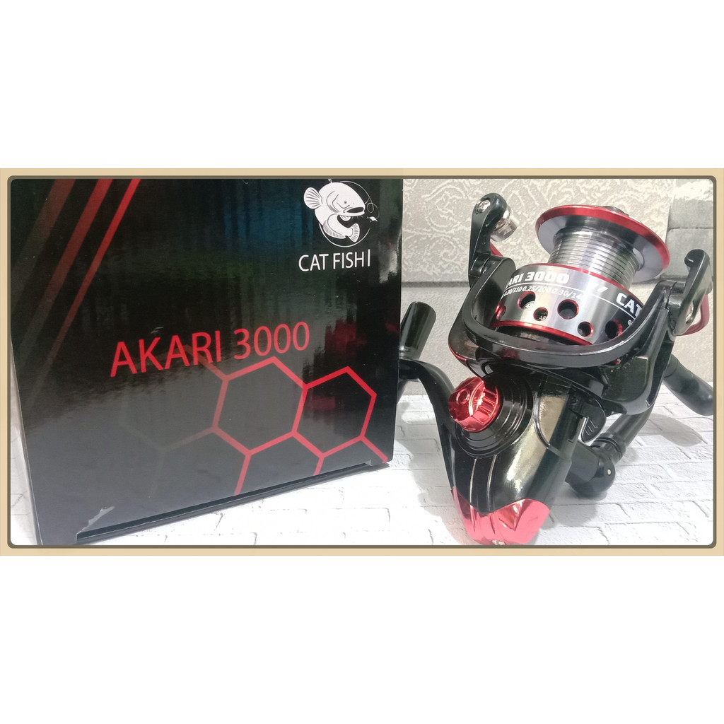 REEL PANCING REEL CATFISH AKASI 3000 Bahan METAL Terbaik 8 BALL BEARING