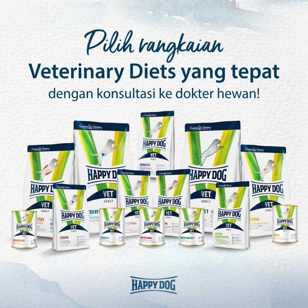 Happy Dog VET Struvit 4kg – Makanan Kering Anjing Dewasa Khusus Batu Struvit / Urinary Care Premium