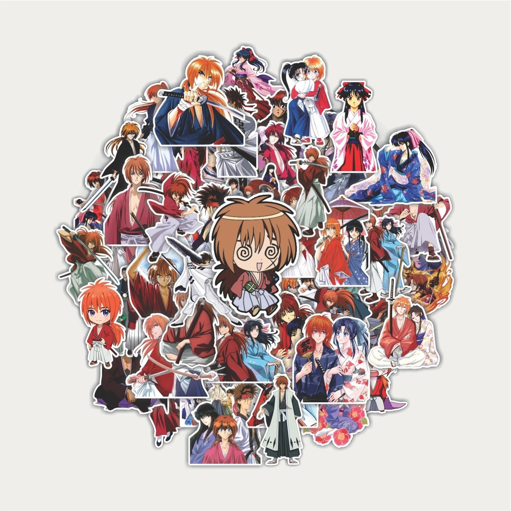 

Sticker Pack Stiker Anime Roruni Kenshin Samurai X | Sticker TUMBLR | Stiker LAPTOP KOPER HELM