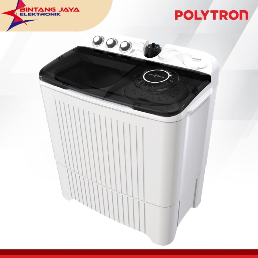 Mesin cuci polytron 12KG / Mesin cuci 12kg polytron PWM1076 / Mesin cuci 2 tabung Polytron 