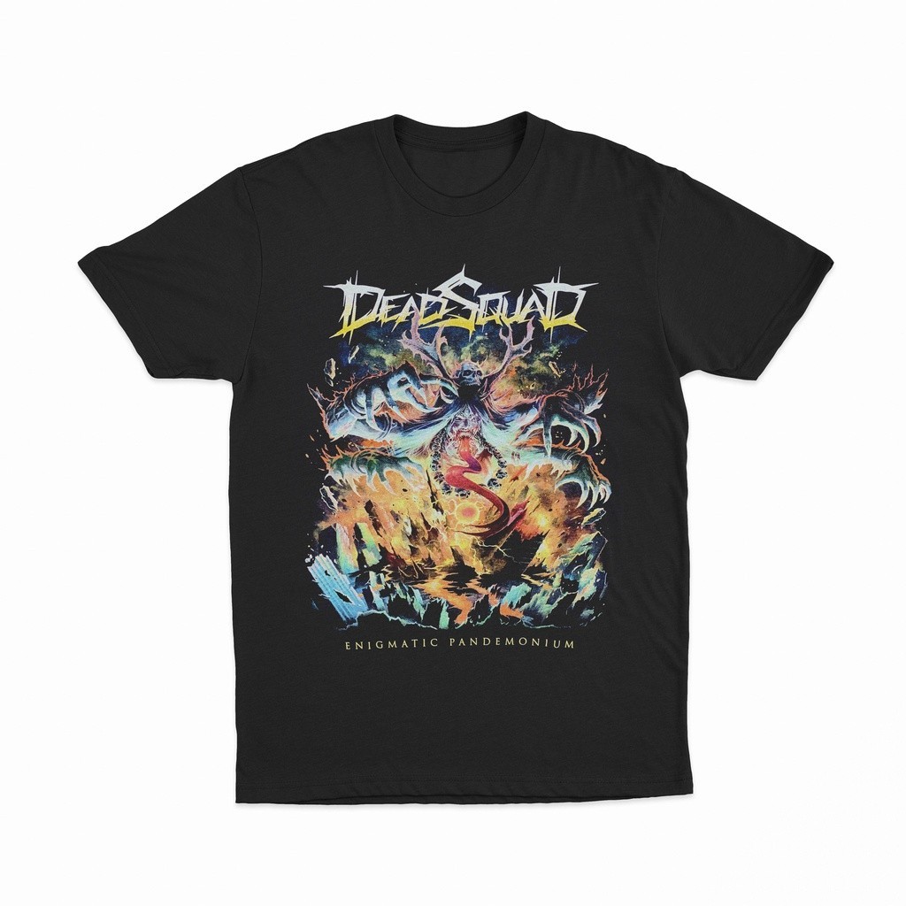 KAOS BAND Tshirt Deadsquad - Enigmatic Pandemonium Bahan Cotton Combed 24s Tebal
