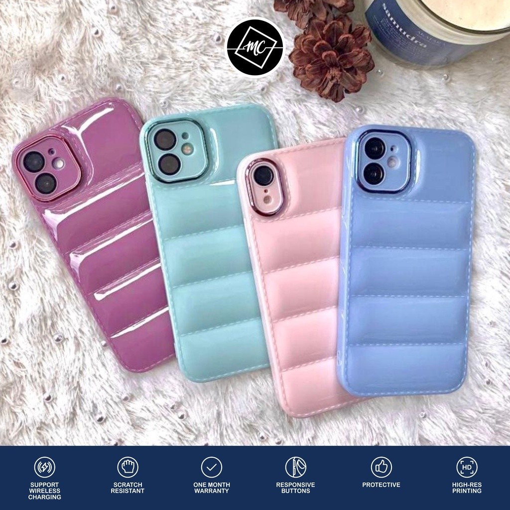 Puff Glossy case for iphone 7 8 plus x xs xr max 11 12 (7)