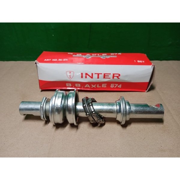 As keroncong gir tengah crank sepeda anak komplit 1 set as tengah laher pelor Inter
