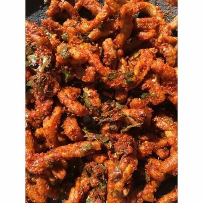 

(0_0) Usus Krispi Crispy Pedas Daun Jeruk Kemasan 100 gram ("_")