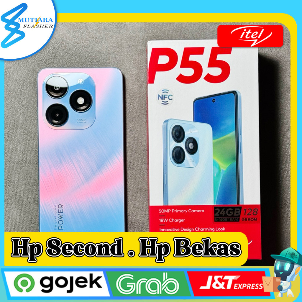 Itel P55 4G Ram 8/128GB | Ram 8/256GB Second Original