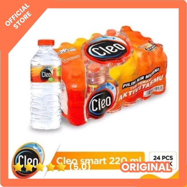 

Air mineral cleo botol 220ml X 24pcs