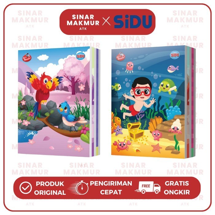 

Buku Tulis/Buku Catatan/Notebook 38 Lembar Sidu/Sinar Dunia (5 Pcs)