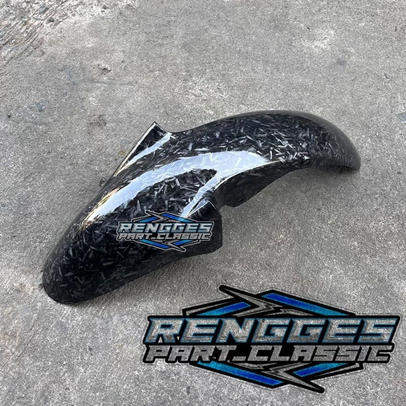Slebor depan yamaha vixion lama old carbon celup motif forged kevlar wtp