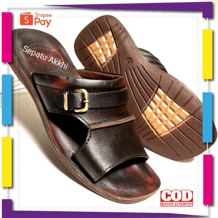 [PREMIUM ORIGINAL] Sandal Kulit Pria | Sandal Pria Kulit Original