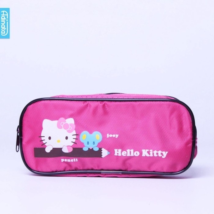 

TERLARIS! Hello Kitty Pink Soft Pen Case Adinata / Tempat Pensil Adinata