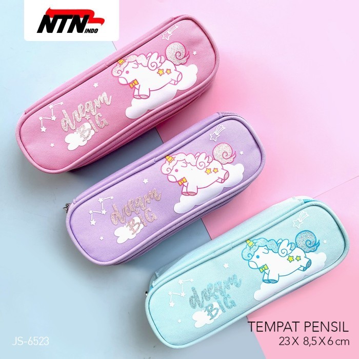 

TERLARIS! Tempat Pensil JS6523 Unicorn Kotak Pensil Lucu Karakter Anak Perempuan - Pink