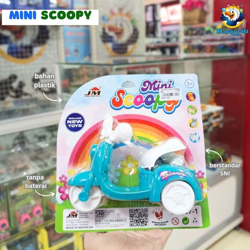 MAINAN ANAK MINI SCOOPY JM107/MAINAN ANAK MOTOR