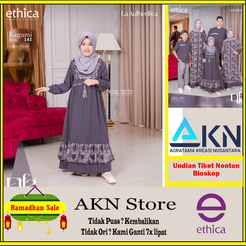 Ethica Gamis Anak Perempuan Kagumi Kids 143 Gamis Terbaru