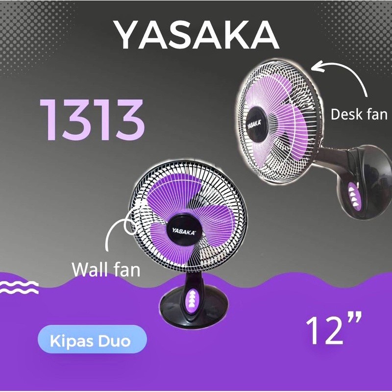 YASAKA Deskfan Kipas Angin Meja 12 Inch Duo 1313