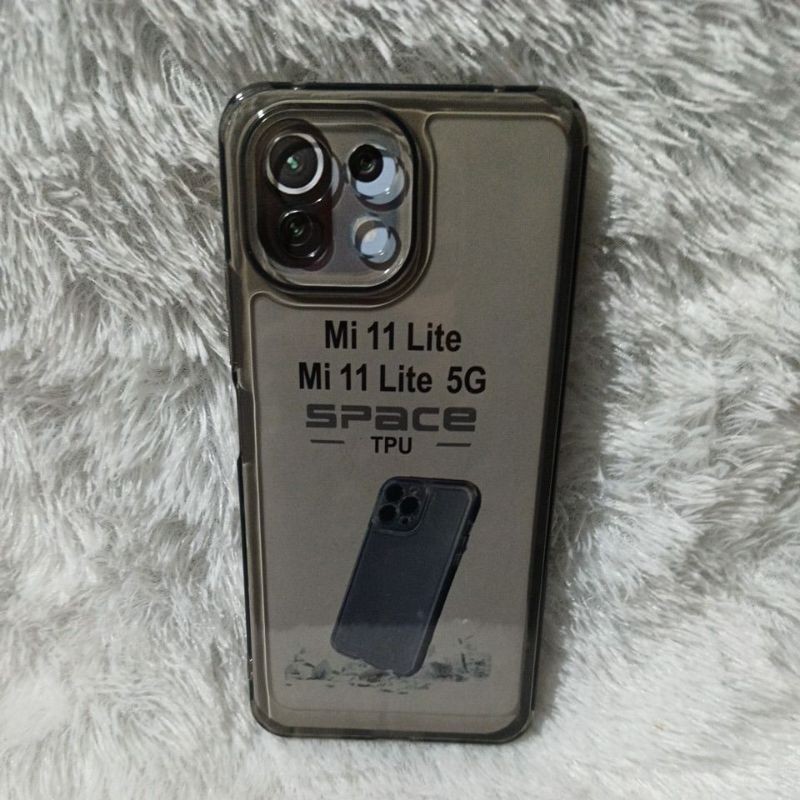 Softcase  Xiomi Mi 11Lite Mi 11 Lite 5G silikon casing airbag space bening clear hitam transparan TP