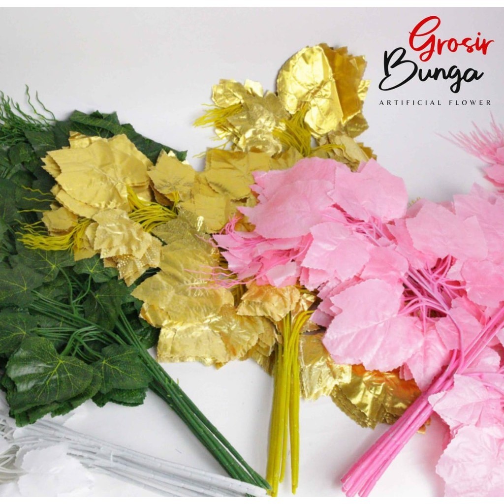 GBS Daun Anggur Artificial Lusinan untuk Dekorasi Pelaminan Wedding