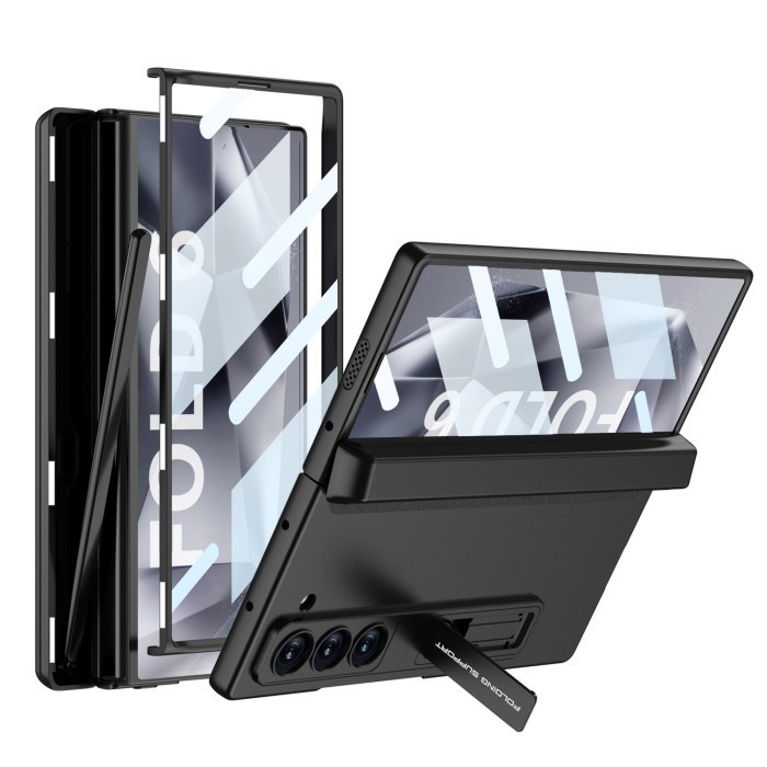 Original Hard Case Samsung Galaxy Z Fold 6 Fold6 GKK Magnetic Hinge Box Pen Slot With Glass Casing P