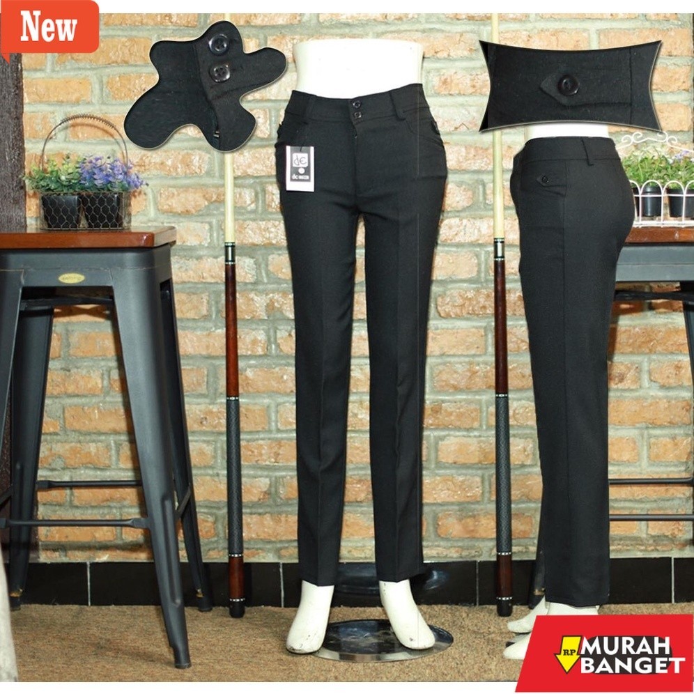 Celana kerja wanita yg viral- De Most dan De Mozza celana kerja wanita Size S M L Xl 2l 3l 4l 5l