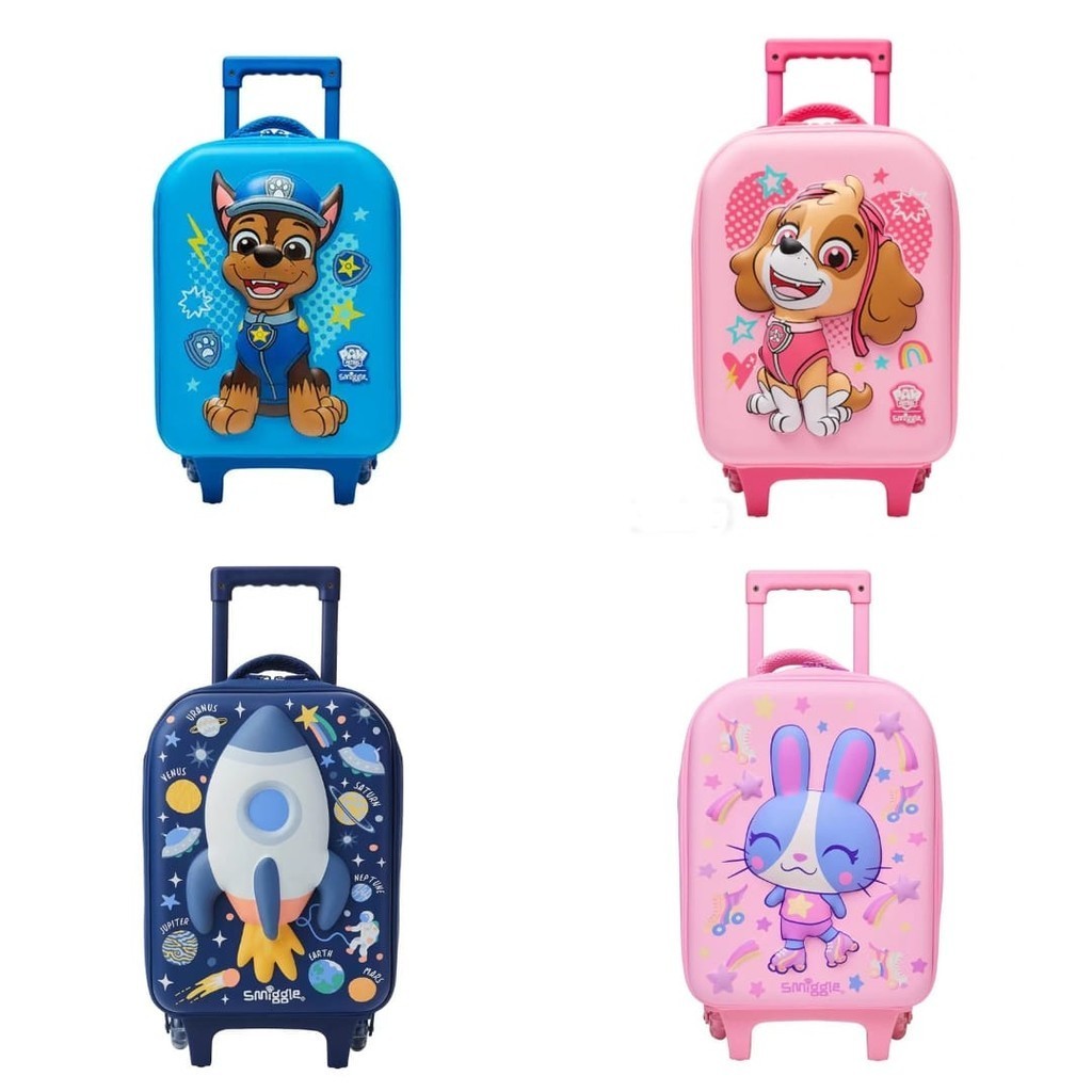 ( BAG347 / BAG348 / BAG349 / BAG350 ) Smiggle junior trolley school bag / tas troli sekolah anak - p