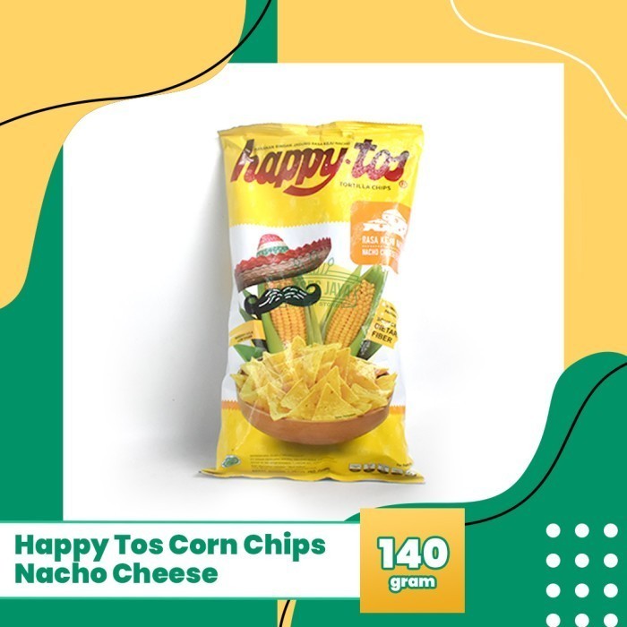 

Happy Tos tortilla chips rasa keju 140 gram