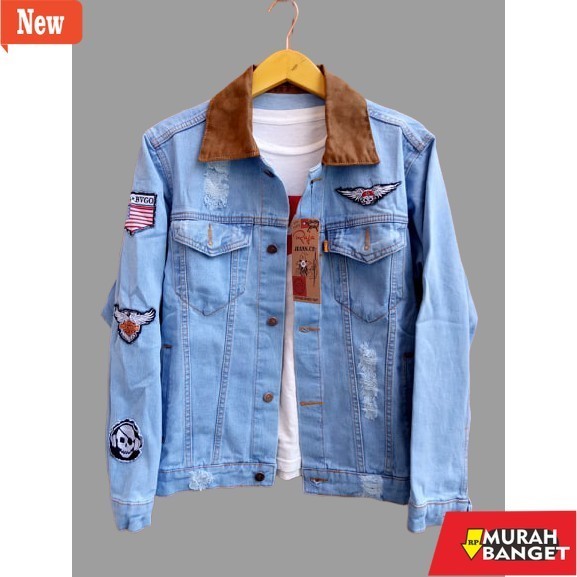 Jaket pria terbaru yg lagi viral- JAKET JEANS DENIM ATASAN CASUAL TERBARU PRIA PAKAIAN PRIA TERLARIS