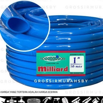 Selang air 1 inch / Selang milliard dof 1" inch biru