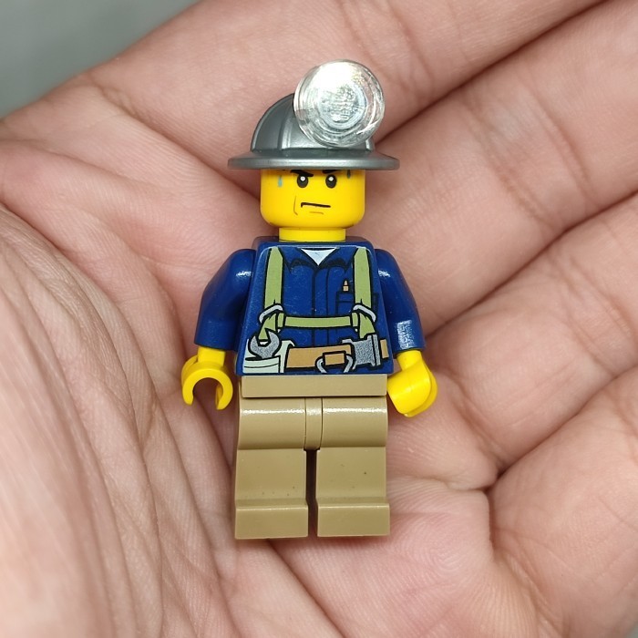 

Mini Figure Legoo City Mine Worker Mining Original Brick Minifigs