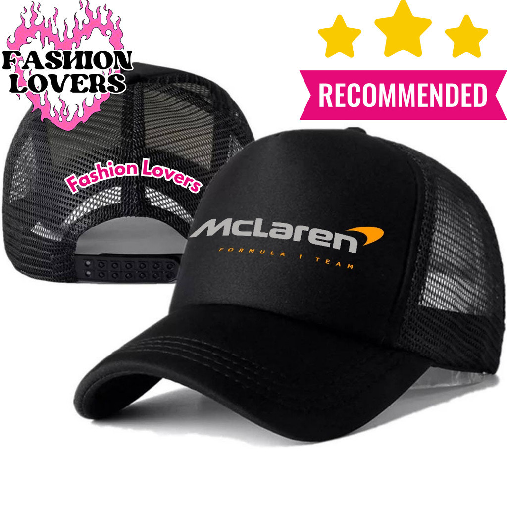 Fashion Loverz Topi Trucker MCLAREN - Topi Distro MCLAREN Logo - Topi MCLAREN Premium - Topi Pria De