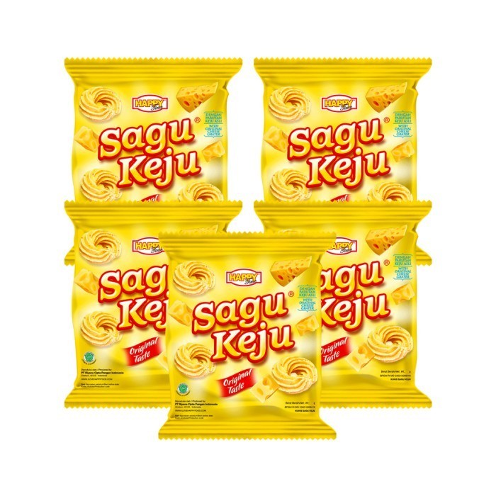 

Happy Time Sagu Keju Rasa Original 27g Isi 10pcs Cemilan Murah dan Enak