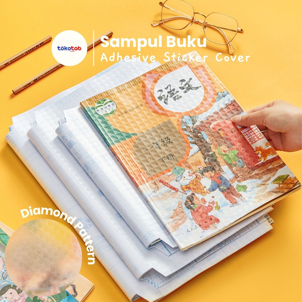 

Tokotab - Sampul Buku Aesthetic PVC Tahan Air Sampul Buku Plastik Buku Tulis Sekolah 10 Lembar Book Cover Self-Adhesive