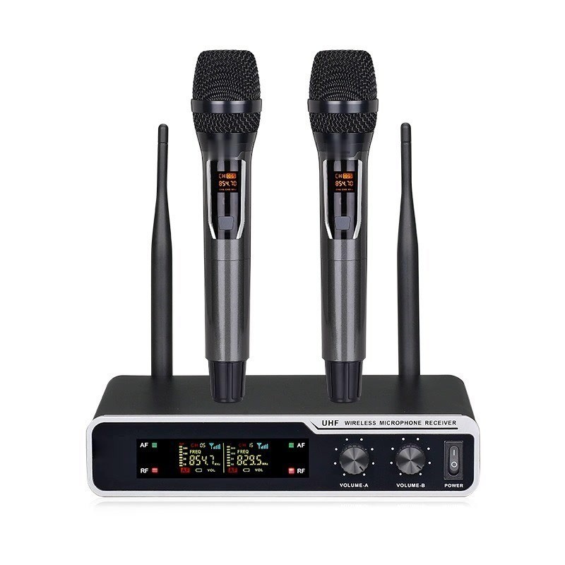 wireless mic karaoke wireless microphone mic karaoke vocal suara terbaik Dual handheld mic