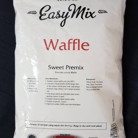 

TERJUAL Tepung Easy Mix Sriboga Waffle 1Kg