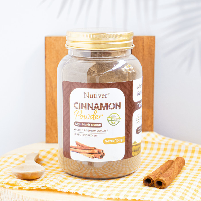

TERJUAL Nutiver Cinnamon Powder / Kayu Manis Bubuk / Bumbu Rempah Premium - 150 GRAM
