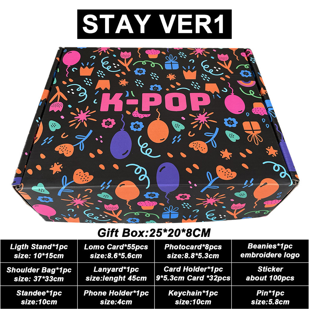 

Kpop Stay Ateez Korea Album Felix V Bangchan Jimin Jungkook Suga Gift Box Include Plush Keychain Sticker Boys Gril Group Lanyard