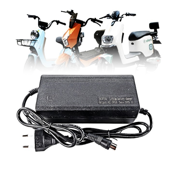 Charger Casan Aki Sepeda Skuter Listrik RCA 36 V 5A Electric Bike Charger