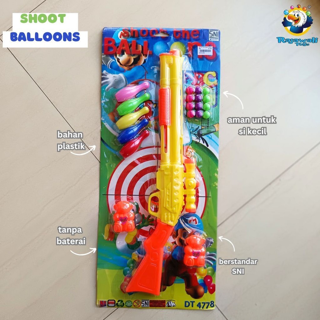 MAINAN ANAK SHOOT BALLOONS DTA778/MAINAN ANAK PISTOL PELURU KOKANG