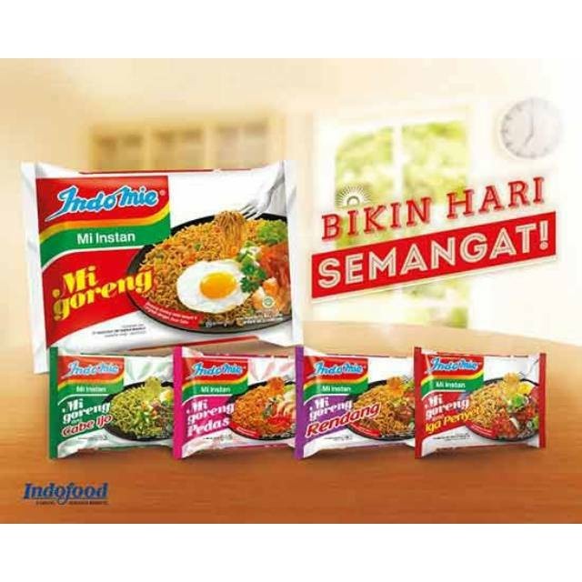 

INDOMIE ALL VARIAN Mie Instan / Indomie Goreng / Indomie Soto / Indomie Ayam Bawang / Indomie Kari Ayam _ Warung sayur jogja