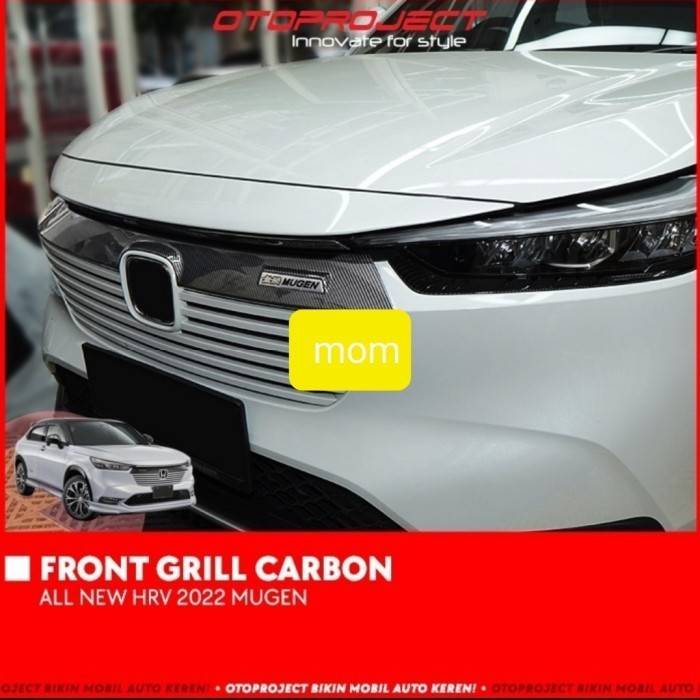 Front Grill Cover Depan Mugen Carbon Otoproject All New HRV 2022 - Carbon