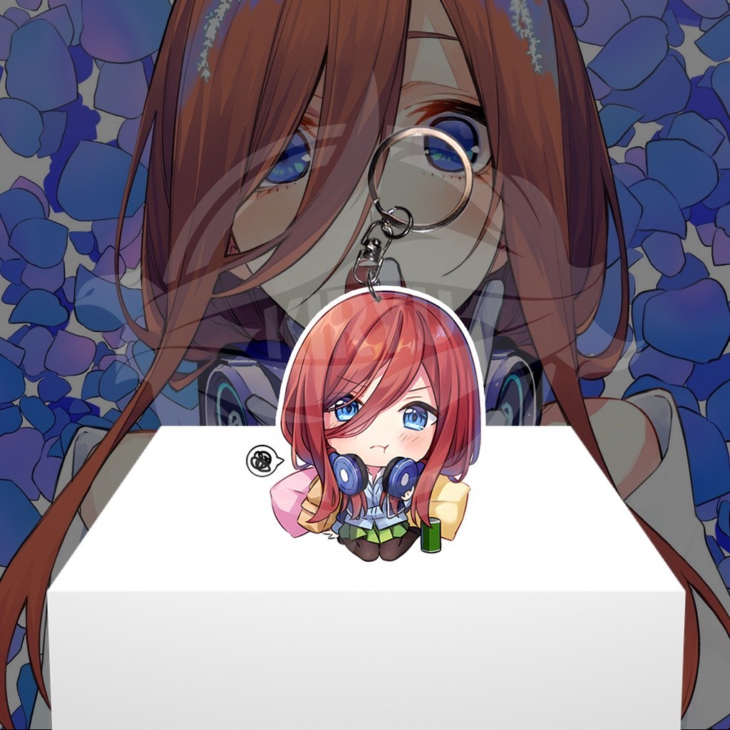 Gantungan Kunci  Anime Gotoubun no Hanayome Nakano Miku - Ganci Akrilik - Keychain Acrylic