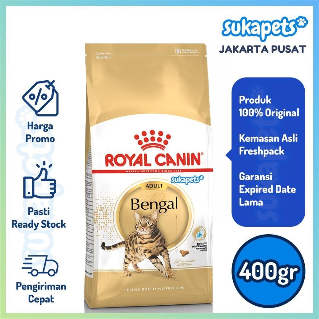 Makanan Kucing Royal Canin Adult Bengal 400gr untuk Kucing Bengal