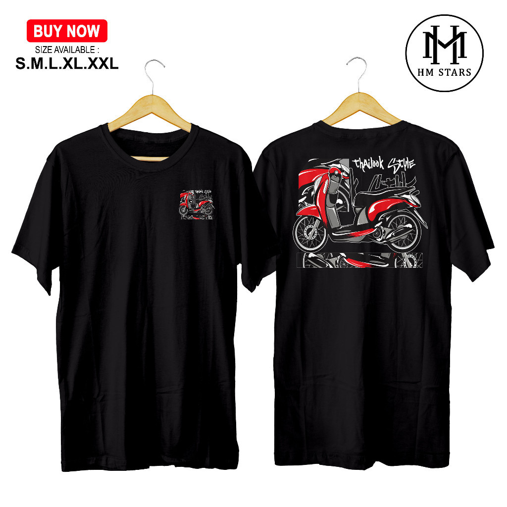 KAOS HONDA SCOOPY - BAJU HONDA SCOOPY MODIFICATION - KAOS DISTRO - KAOS KATUN COMBED - KAOS MOTOR CL