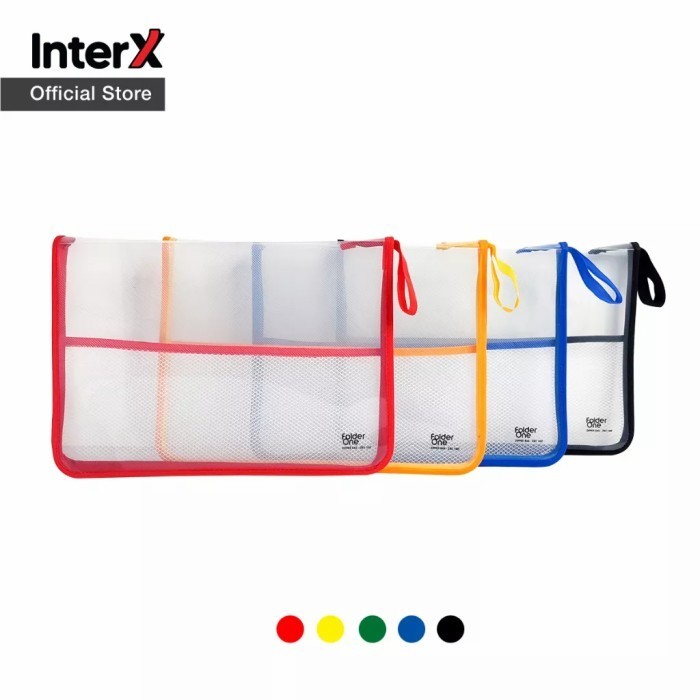 

Map Plastik Zipper Resleting Jaring Folder one - Hitam