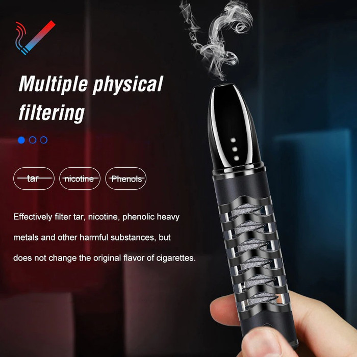 Firetric Asbak Rokok Portable Holder Pipe Smoking Rechargeable - S701