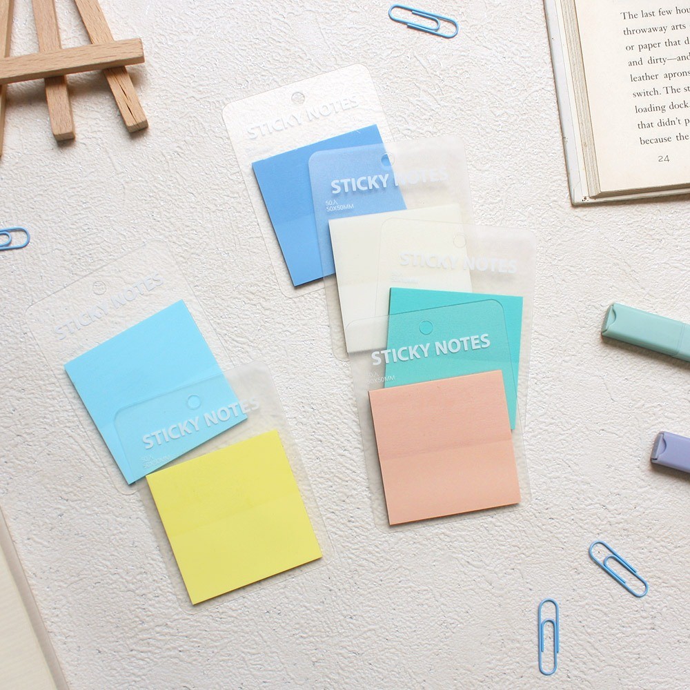 

Sticky Notes Transparan Aesthetic Kotak
